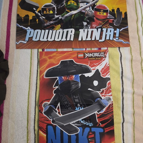 NinjaGo Lego posters like new, set of 2