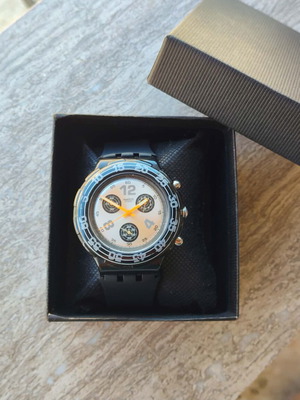 Swatch chrono watch black