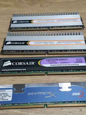 Μνήμες DDR2 8GB 800MHz μεταχειρισμένες, σετ 4 x 2GB
