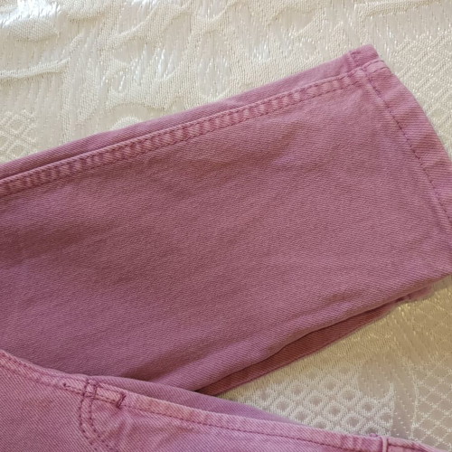 Bershka pink mom slim high-waisted jeans like new