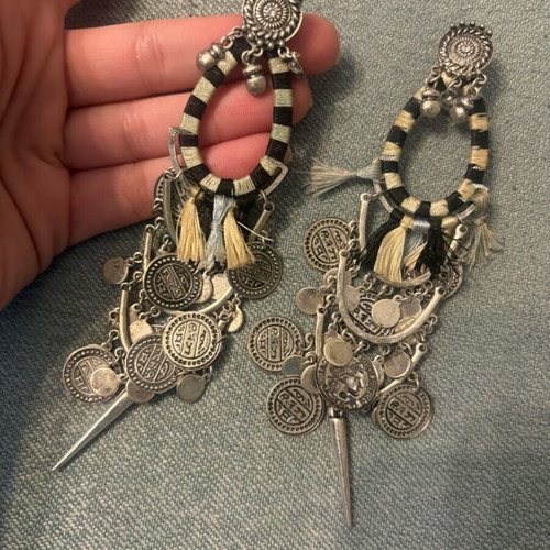 Boho Marivee earrings used, silver