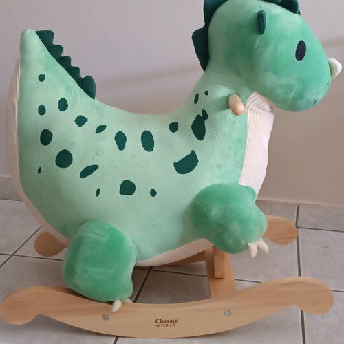 Classic World Wooden Rocking Dinosaur New