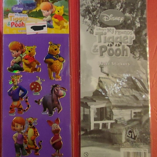 Set of 4 Winnie the Pooh and Tigger sticker sheets new
