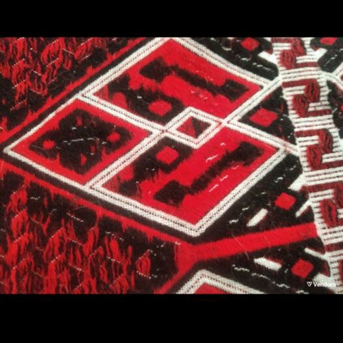 Traditional Greek Woven Tablecloth like new with Minoan design