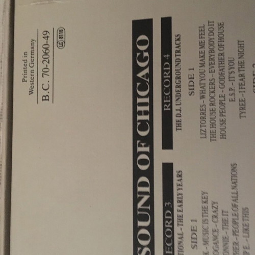 The History Of The House Sound Of Chicago συλλεκτικό βινύλιο σε άριστη κατάσταση