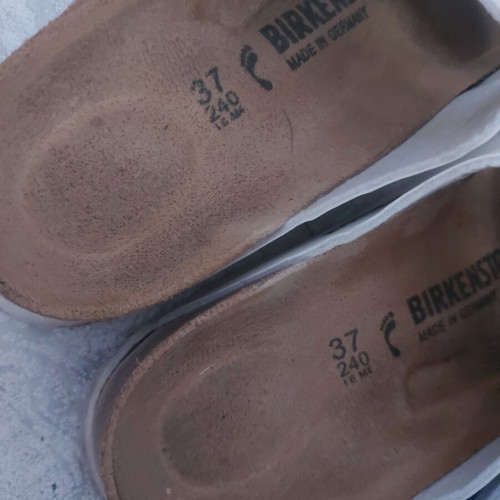 Birkenstock slippers white size 37 like new