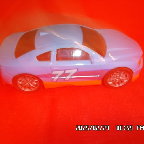 Toy car used, simple and plain