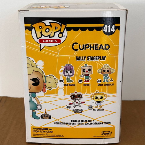 Funko Pop Sally Stageplay #414 like new, Cuphead