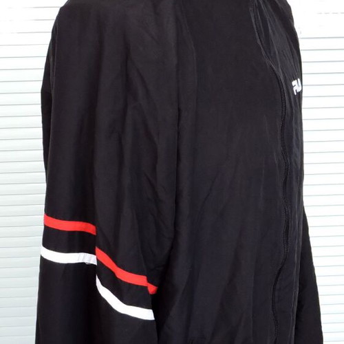 Fila Mens Black Casual Tracksuit Top Jacket Size XL like new