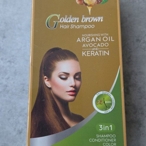 Golden Brown Hair Shampoo with Argan Oil and Avocado new