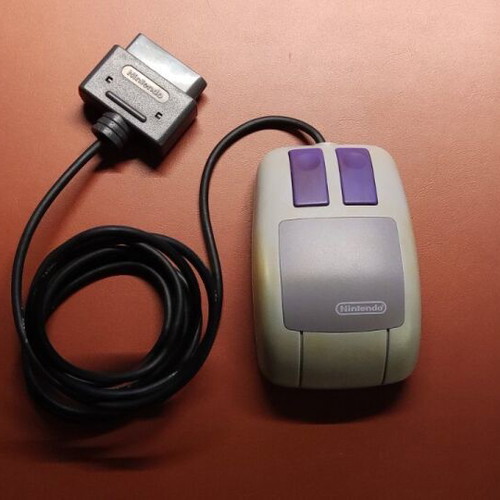 Mario Paint game and Mario Mouse controller used for Super Nintendo SNES PAL
