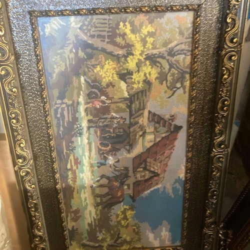 Frames used, embroidered and carved, pack of 10 pieces