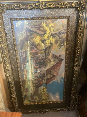 Frames used, embroidered and carved, pack of 10 pieces