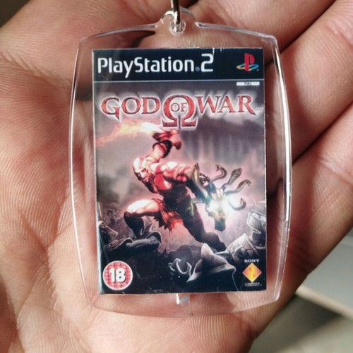 God of War PS2 keychain new