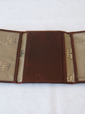 Leather card holder brown like new