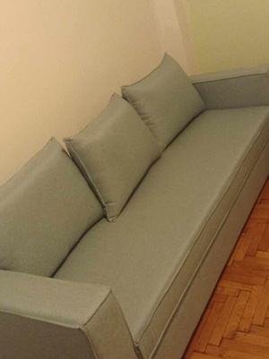 Three-seater sofa Hug Maison, fabric upholstery, 2.40 x 0.90 m
