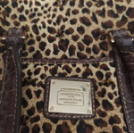 Liz Clairborne small handbag with leopard print