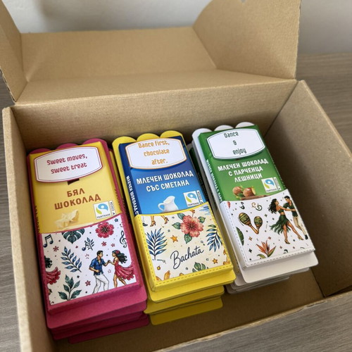 Personalized chocolate gifts with custom design