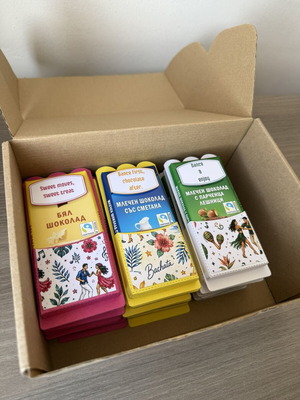Personalized chocolate gifts with custom design