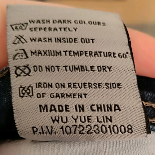 Low-rise jeans like new, size XS, blue