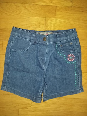 Orchestra Baby Girl Denim Shorts like new with Embroidered Flower
