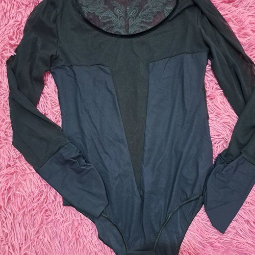 Luna bodysuit new, black, one size