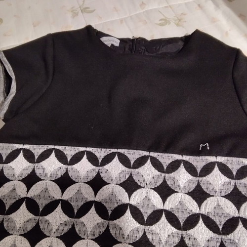 Mandarino Junior dress size 152 cm 12 years like new, black and gray