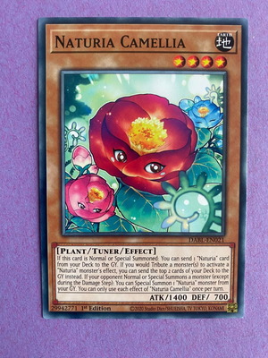 Naturia Camellia Yu-Gi-Oh Card like new