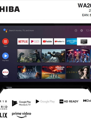 TOSHIBA 24WA2063DG 24'' LED HD Smart TV σαν καινούργιο