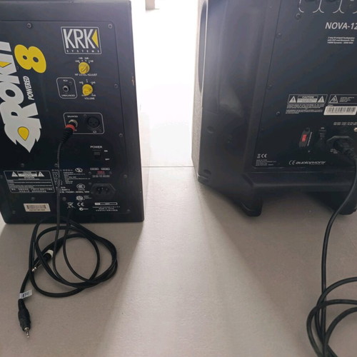 PA Speakers and Studio Monitor Audiophony Nova 12A and KRK Rokit 8 like new