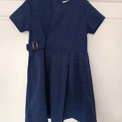 Zara blue nautical check dress like new