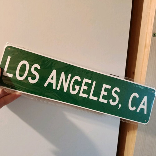 Decorative sign Los Angeles California new
