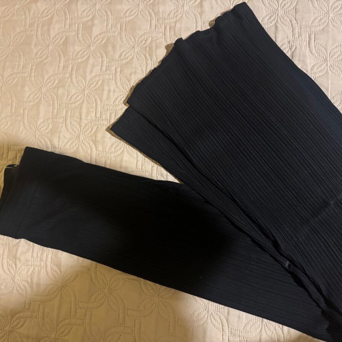 Bershka Black Ribbed Skinny Pants XS like new