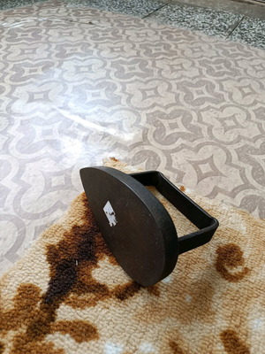 Old cast iron iron used