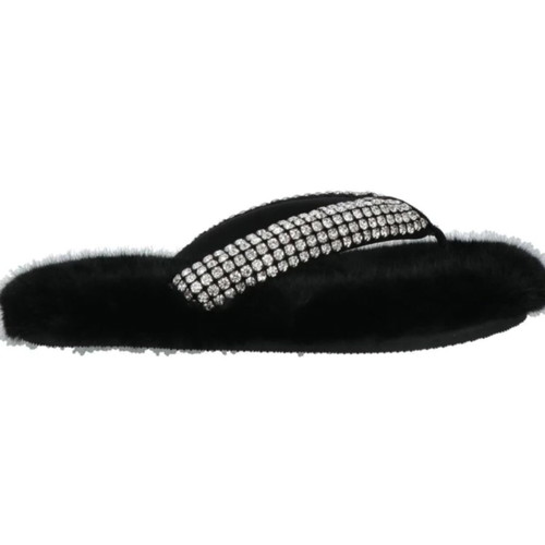 Alexander Wang flip flops new with faux fur and crystals