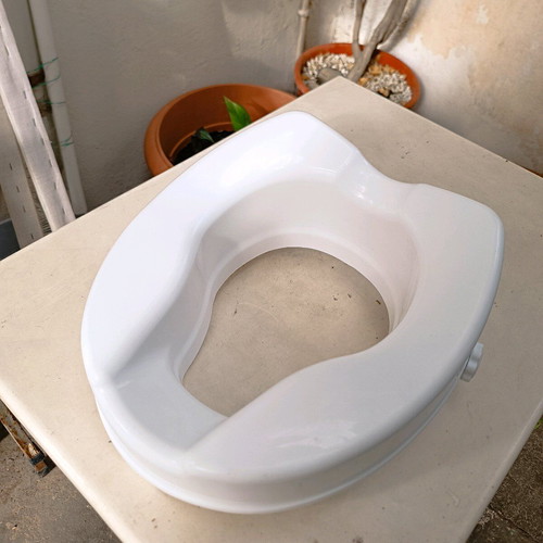 Toilet seat riser used