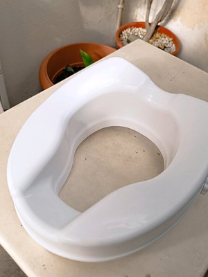 Toilet seat riser used