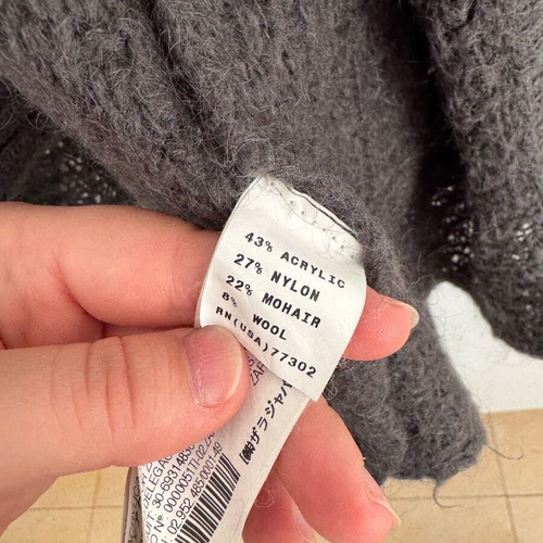 Zara knitted cardigan grey like new with hood and belt