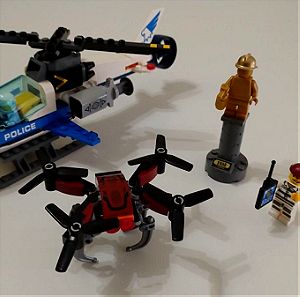 LEGO City 60177 + 60207 - Τζέτ Επίδειξης + Καταδίωξη Ντρόουν από Αστυνομία
