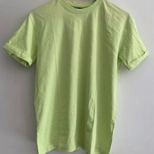 Bershka T-shirt XS used, green and yellow