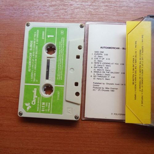 Blondie Autoamerican audio tape used, 1980s 1990s