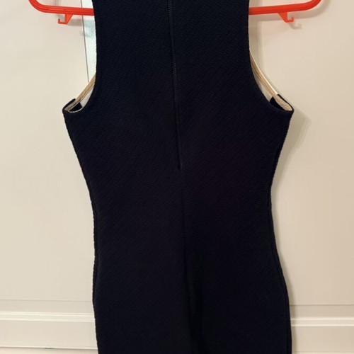 Bodycon dress Zara with faux leather front size S like new