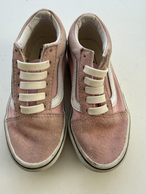 Vans sneakers size 27 used, pink suede with silicone laces