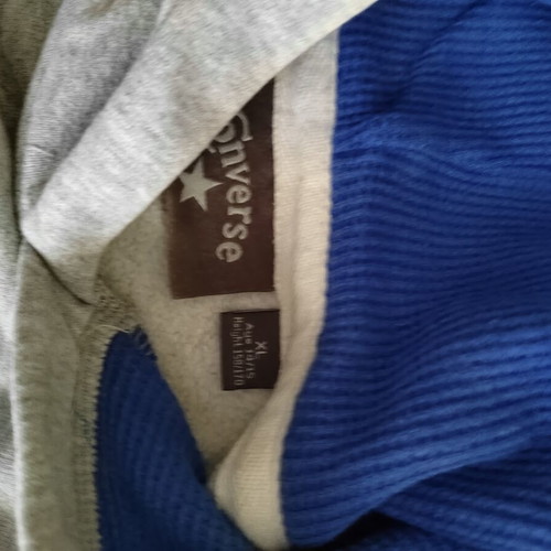 Converse Hoodie gray XL used, retro logo, age 12+