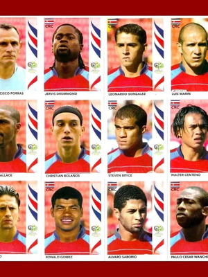 World Cup 2006 Costa Rica sticker set