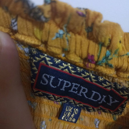 Superdry women's top orange floral new