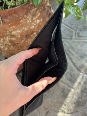 BMW wallet new, genuine leather, black