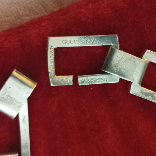 Gucci silver bracelet 925 authentic like new, length 18.5cm