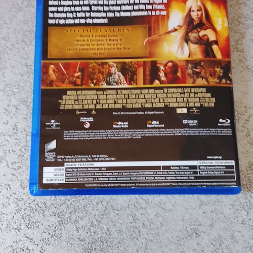 The Scorpion King 3 Battle for Redemption Blu-ray like new, subtitles