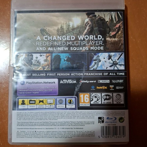 Call of Duty Ghosts PlayStation 3 game used